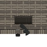 thumbnail of vidaXL Gartensofa 2-Sitzer mit Kissen Grau Poly Rattan