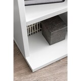 thumbnail of Design Bücherregal WL5.336 Weiß 21x91x25,5 cm mit 6 Fächern, Standregal Holz Regal freistehend Flur, Schmales Wandregal Kinderzimmer, Nischenregal