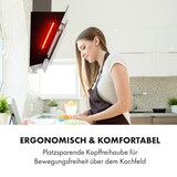 thumbnail of Klarstein Helena 60 Dunstabzugshaube 595 m³/h LED-Display schwarz Schwarz