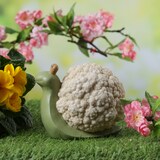 thumbnail of Dekofigur Schnecke Blumenkohl Gartendeko für Beet Garten H: 11cm