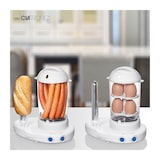 thumbnail of Clatronic HDM 3420 EK N Hot Dog Maschine, 1-14 Würstchen, Kochen von bis zu 6 Eiern, Brötchenhalterung 350W Weiß
