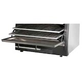 thumbnail of EURAST - Houtskool oven zwart met rooster van 585 x 465 en vlamdoorkits - 700x610x1100 mm - 5210105C