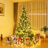 Un albero di Natale decorato con regali.