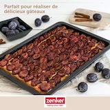 thumbnail of Zenker Black Metallic Pflaumenkuchenblech, Blechkuchen, Kuchen Blech, Backform, Kuchenform, Antihaft Classic, Schwarz, L 42 cm, 6536