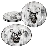 thumbnail of 6x Alois Speiseteller Ø27,2cm Porzellan 6 Personen große Platte Essteller Hirsch
