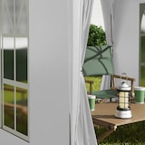 thumbnail of Outsunny Gazebo Pieghevole Pop Up 2x2 m con 4 Pareti Rimovibili Bianco