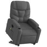 thumbnail of vidaXL Elektrischer Massagesessel mit Aufstehhilfe Dunkelgrau Stoff