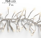 thumbnail of LED Cluster Lichterkette 7m Twinkle Effekt 768 LEDs Timer 8 Funktionen Weihnachtsbeleuchtung Innen Außen Deko Beleuchtung Warmweiß Transparent