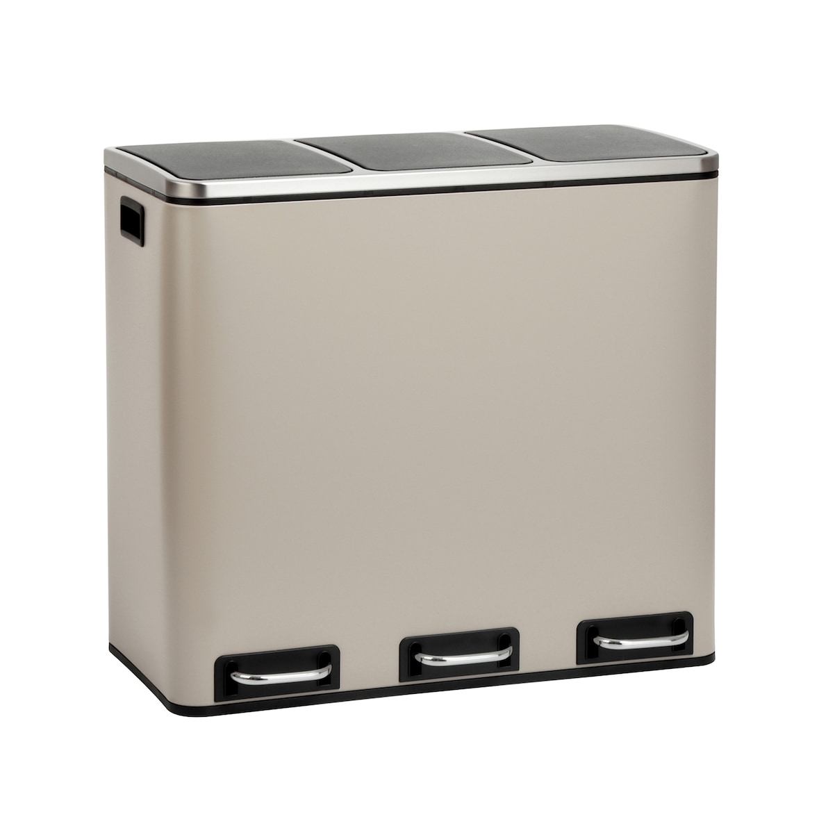 SVITA TM3X18 Prullenbak 54L afvalbak afvalscheiding taupe