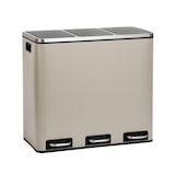 thumbnail of SVITA TM3X18 Prullenbak 54L afvalbak afvalscheiding taupe