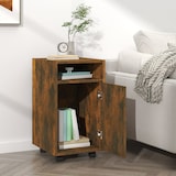 thumbnail of vidaXL Beistellschrank mit Rollen Räuchereiche 33x38x60 cm