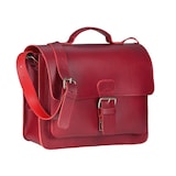 thumbnail of Ruitertassen Aktentasche Leder 36cm Damen Herren Business Schule 1 Fach Uni Umhängetasche rot 2141-15