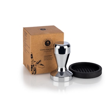 Koffietamper met mat Ø 53 mm H:8 cm