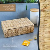 thumbnail of HMF Teebox für Teebeutel geflochten aus Wasserhyazinthe, Tee Aufbewahrungsbox mit 8 großen Fächern, 33 x 21 x 10 cm