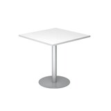 thumbnail of Hammerbacher-Besprechungstisch 80x80cm Weiß/Silber-VSTF88/W/S