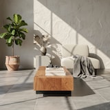 thumbnail of Holz-Sofatisch Sheesham, Puristisches, modernes Design, handgefertigt & robust, Schutzlackversiegelte Oberfläche. 115x44x22 cm | Kadima Design