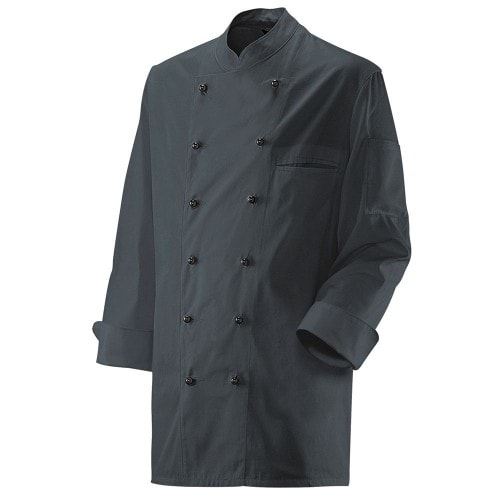 200 - Kochjacke langarm : graphit 65% Polyester 35%Baumwolle 220 g/m² XL