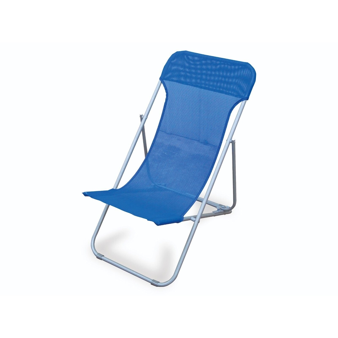 Garden Friend Sdraio Beach struttura in acciaio copertura in textilene misure h70x72x45 cm Blu