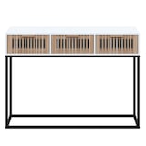 thumbnail of vidaXL Konsolentisch Weiß 105x30x75 cm Holzwerkstoff und Eisen