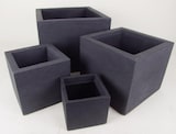 thumbnail of 4er Set Pflanzkübel `Kubus` Übertöpfe Blumentopf 50cm Kunststoff 50