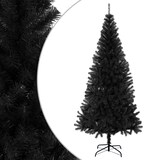 thumbnail of vidaXL Kunstkerstboom met standaard 180 cm PVC zwart