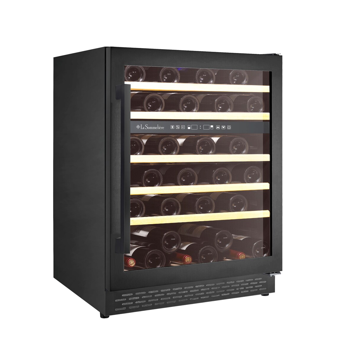 LA SOMMELIERE Cantinetta di servizio per 51 bottiglie - 2 zone di temperatura, porta reversibile in vetro trattato anti-UV, installazione integrata