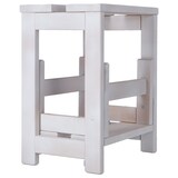 thumbnail of MUEBLEAR - Trittleiterhocker 2 Stufen Weiß 32 x 23 x 40 cm