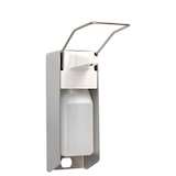 thumbnail of Body Products Wandspender 27,5 cm x 8,5 cm x 23 cm "Aluminium" 500 ml, Langarmhebel, inkl. Leerflasche