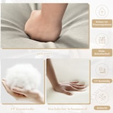 thumbnail of Merax Gartenlounge-Set für 7 Personen, 3er-Sofa, 2er-Sofa, 2 Sesseln & 2 Tischen, Verzinktes Eisen, Beige
