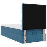 thumbnail of vidaXL Ottoman-Bett mit Matratzen Dunkelblau 80x200 cm Samt