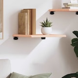 thumbnail of vidaXL Wandregal 40x40x2 cm Massivholz Eiche Unbehandelt