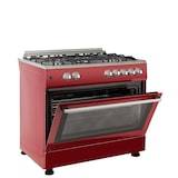 thumbnail of Solthermic Cocina Gas Roja Estilo Retro 90x60 Con Horno Panoramico F9l50g2