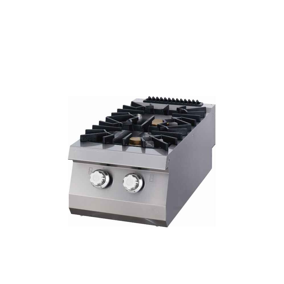 Premium fornuis - 2 branders - solitair - diepte 90 cm - gas
