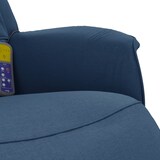 thumbnail of vidaXL Massagesessel mit Fußteil Blau Stoff