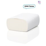 thumbnail of Falthandtuchpapier, Handtuchpapier, Premium-TAD SET, Interfold ZICK ZACK, 2-lagig, 2.000 Tücher je SET: Verpackungseinheiten - 1 Set