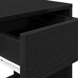 thumbnail of vidaXL Nachttisch mit Schublade Schwarz Eichen-Optik 35x34x66,5 cm