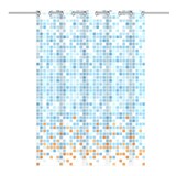 thumbnail of Eisl Textil Duschvorhang 180x200 Mosaik Blau, waschbarer Antischimmel Vorhang mit Motiv