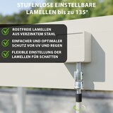 thumbnail of Weide Classic | Pergola Aluminium freistehend | 3 x 5,3 M | Lamellendach Ivory Sand