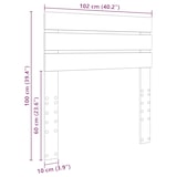 thumbnail of vidaXL Kopfteil Schwarz Eichen-Optik 100 cm Holzwerkstoff