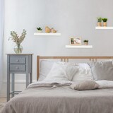 thumbnail of Relaxdays Wandregal, 3er Set, BxT: 38 x 15 cm, Dekoregal Wand, MDF, modernes Design, Schweberegal, Regalbrett, weiß