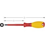 thumbnail of Hazet  810VDE-PH2 Elektriker Kreuzschlitz-Schraubendreher PH 2 Klingenlänge: 100 mm