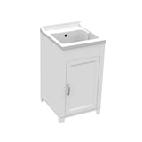 thumbnail of GLOUPIE Mobile Lavatoio Wash Bianco Con 1 Anta Con Vasca, L 45 x P 50 x H 85 cm, Completo Di Asse Lava Panni E Kit Di Scarico