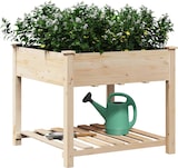 thumbnail of vidaXL Gartenblumentopf Beige 90 x 90 x 76.5 cm Massives Fichtenholz