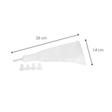 thumbnail of Set van 2 spuitzakken en 10 plastic spuitmondjes, 28 cm, Zenker Smart Pastry