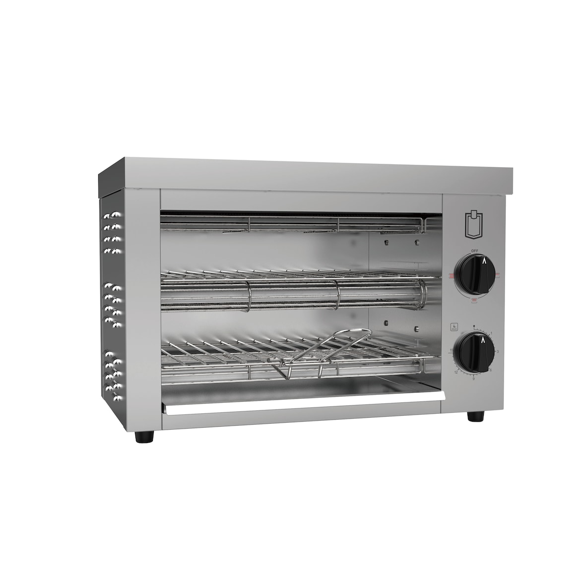 METRO Professional Doppio tostapane/forno, acciaio inox, 49,2 x 28 x 33,4 cm, 300 W, con due ripiani