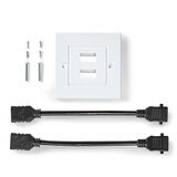 thumbnail of Nedis HDMI-Wanddose - 2x HDMI Female - 4K@60Hz - HDMI Ausgang - Schwarz - 18 Gbps - Vergoldet - Umschlag