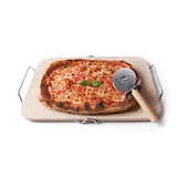 thumbnail of Excelsa pierre de cuisson pizza Nonsolopizza céramique 41,5xH3,5x31,5 cm beige