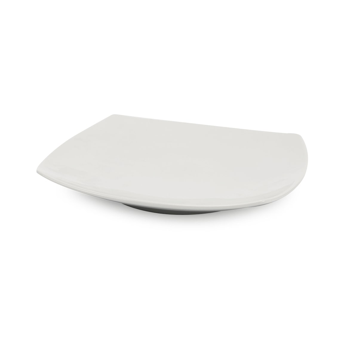 Saturnia, set 6 piatti frutta quadrati Tokio in porcellana cm 21 diag. 24,5, H 4,5 cm 3353500-20001003 bianco