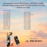 thumbnail of Kompatibel Canon PGI-570 XL, 0318C001 PGBK Schwarz Black pigmentiert Druckerpatrone für 500 Seiten von D&C