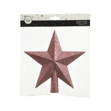 thumbnail of Christbaumspitze Stern mit Glitzer 19cm Kunststoff, samtpink